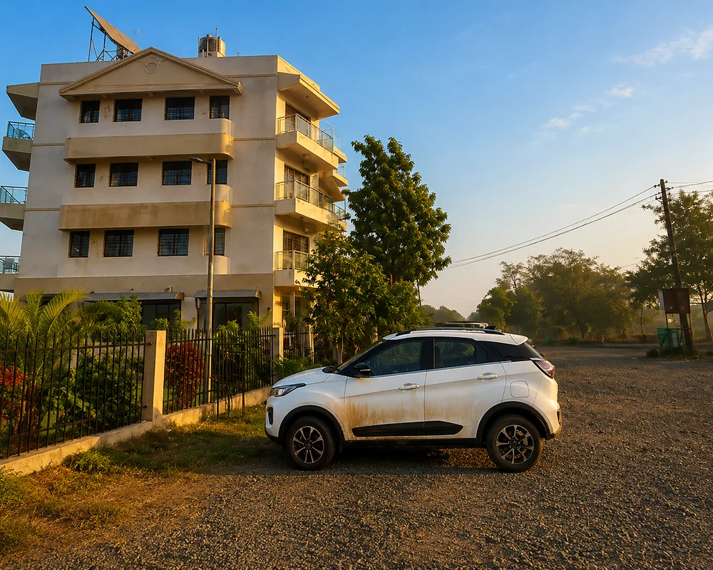 Another exterior view of Toran Ambika hotel