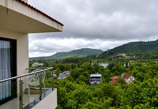 Dining view towards the Saputara hills